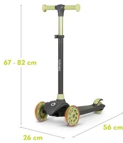 Lionelo - Per bambini scooter JESSY grigio/verde