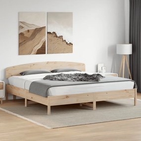 Giroletto Senza Materasso 180x200 Cm İn Legno Massello Di Pino /