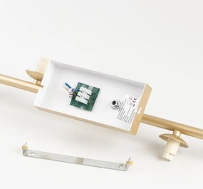 Brilagi - Lampadario a plafone LED MILLA 7xG9/3W/230V oro/bianco