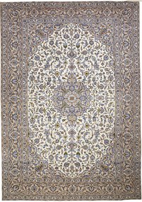 Kashan Tappeto 430 x 310 Beige (Iran) Annodato A Mano