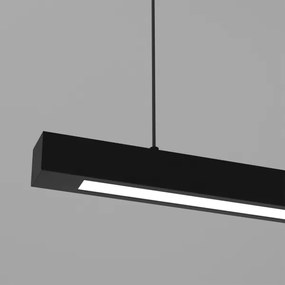 Lampadario a sospensione con filo LUNGO T8 1xG13/18W/230V nero