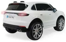 Macchina Elettrica per Bambini Injusa Porsche Cayenne 12V Bianco (134 x 81,5 x 58 cm)