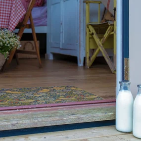Zerbino in fibra di cocco 60x90 cm William Morris Strawberry Thief - Artsy Doormats