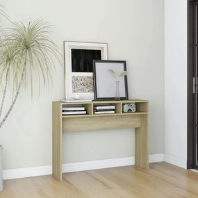 Tavolino Consolle Rovere Sonoma 105x30x80 Cm Legno Multistrato /