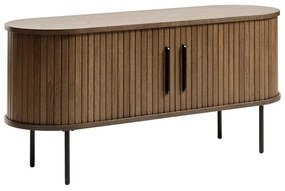 Tavolo TV marrone in rovere 120x56 cm Nola - Unique Furniture