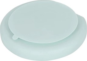 Piatto per bambini azzurro in silicone 19x20,5 cm – Kindsgut