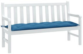 Cuscino Panca Da Giardino Blu Mélange 150x50x7 Cm İn Tessuto /