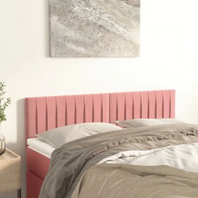Testiere 2 Pz Rosa 72x5x78/88 Cm İn Velluto /