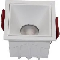 Faretto Da Incasso Moderno Alfa Led Alluminio Bianco Led 10W Luce Calda