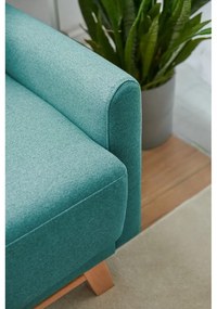 Divano letto variabile turchese ad angolo Pop - Bonami Selection