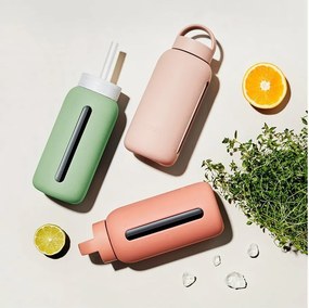 Cannuccia in silicone con scopino per pulizia e tappo inclusi Milk Coffee – Muuki