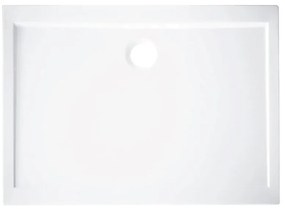 Piatto doccia SENSEA in pmma Essential bianco L 80 x L 100 x H 5 cm lucido