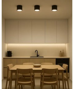 Faretto LED 10 W, 230 V, 3000/4000/6400 K, Ø 12 cm, nero