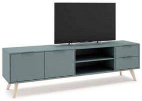 Mobile TV verde-grigio 180x53 cm Pisco - Marckeric