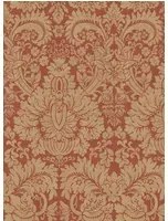 GP & J Baker Carta da parati Queen's Damask - Old Red
