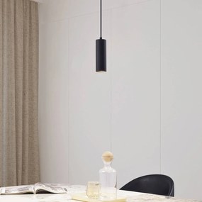Lindby lampada a sospensione Joffrey, Ø 6 cm, nero, metallo, GU10