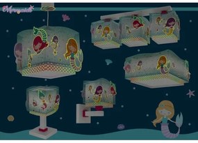 Dalber 63449 - Applique per bambini MERMAIDS 1xE27/60W/230V
