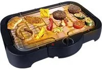 Barbecue Elettrico da Tavolo Griglia bbq con Termostato Regolabile 2000W colore Nero