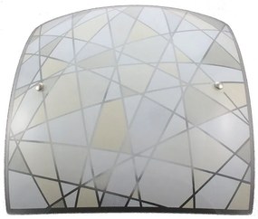 Plafoniera LED Scacco argento IP20 bianco naturale, 3350 lumen