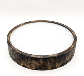 Lampada a soffitto OAK SMOKY 2xE27/15W/230V Ø37,5 cm rovere marrone scuro