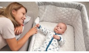 Lionelo - Lettino da viaggio THEO Concrete