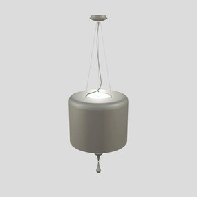 Lampadario Contemporaneo Eva In Plastica Cemento Alluminio 4 Luci