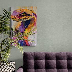 Stampa su tela – Serpente con imitazione di pittura
