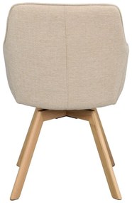 Set di sedie da pranzo beige in imbottito 2 pz Alison – Rowico