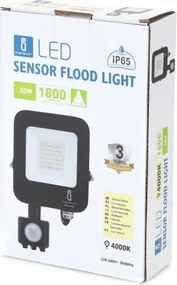 Aigostar - Proiettore LED con sensore LED/20W/230V 4000K IP65