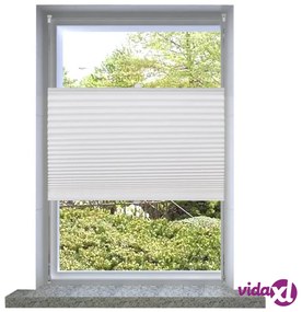 vidaXL Tenda plissè 100x125cm bianca
