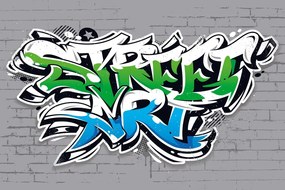 Carta da parati – Scritta Street Art moderna