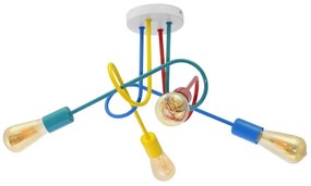 Lampadario LED da soffitto per bambini OXFORD 4xE27/10W/230V