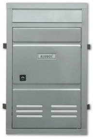 Sportello per cassetta postale ALUBOX  SC4 formato rivista in alluminio argento lucido L 29 x P 0 x H 46.5 cm