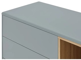 Cassettiera bassa blu-grigio 180x76 cm Corvo - Teulat