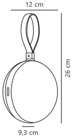 Nordlux - Lampada portatile da esterno dimmerabile BRING TO-GO LED/1W/3,7V IP54