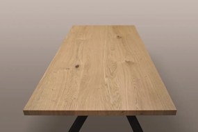 Tavolo PIANOSA in legno, finitura rovere e metallo verniciato nero, 250&#215;100 cm