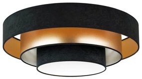 Duolla - Plafoniera LED LUNETA LED/26W/230V diametro 60 cm 4000K nero/oro