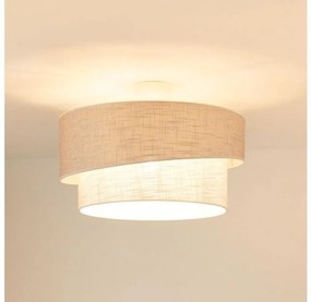 Brilagi - Lampadario a plafone DOVER SHINE 1xE27/15W/230V diametro 50 cm grigio/color crema
