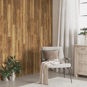 Pannelli Da Parete Effetto Legno Marrone Pvc 4,12 M² /