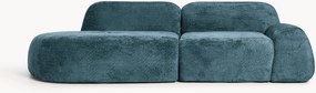 Chaise longue componibile 3 posti in teddy bouclé Wolke