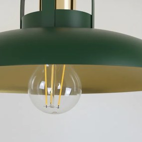 Brilagi - Lampadario a plafone FLAMENGO 1xE27/60W/230V verde