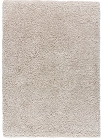 Tappeto beige in fibre riciclate 60x110 cm Shaggy Reciclada – Universal