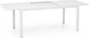 Tavolo In Alluminio Allungabile Da Esterno 100x200-300 Cm Ever Bianco