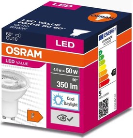 Lampadina LED PAR16 GU10/4,5W/230V 6500K 60° - Osram