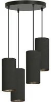 Lampada a Sospensione Bente, Nero, Acciaio, 35x100x22 cm, EPIKASA