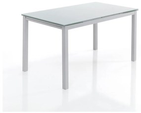 Tavolo da pranzo pieghevole con piano in vetro 80x140 cm New Daily - Tomasucci