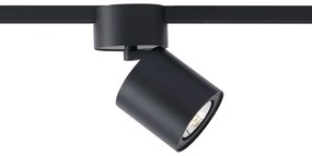 Faretto nero moderno per sistema a binario monofase GU10 70mm - Iconic Roto