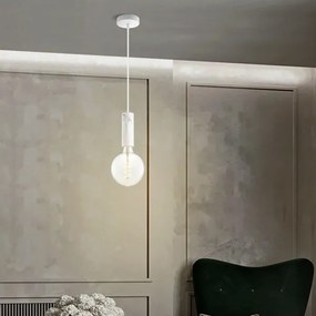 Lampadario a cavo SAGA 1xE27/40W/230V marmo