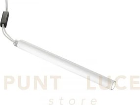 Incasso led tubex bianco 2,5w 190lm 3000k 31,5x2,5cm in gesso verni...