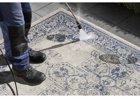 Tappeto da esterno blu e crema , 160 x 230 cm Borbon - NORTHRUGS